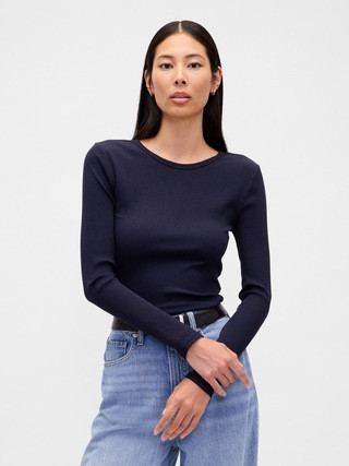 Modern Compact Rib Crop T-Shirt | Gap (US)