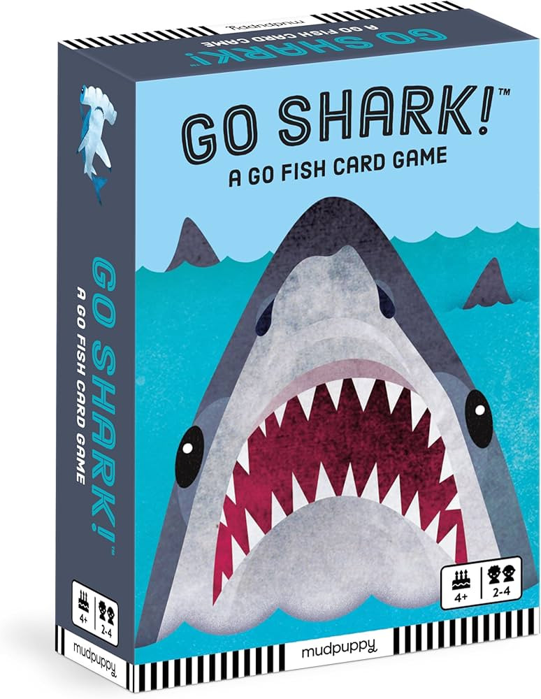 Mudpuppy Go Shark! – Shark Version of Classic Kids Go Fish Card Game with Cute Illustrations of... | Amazon (US)