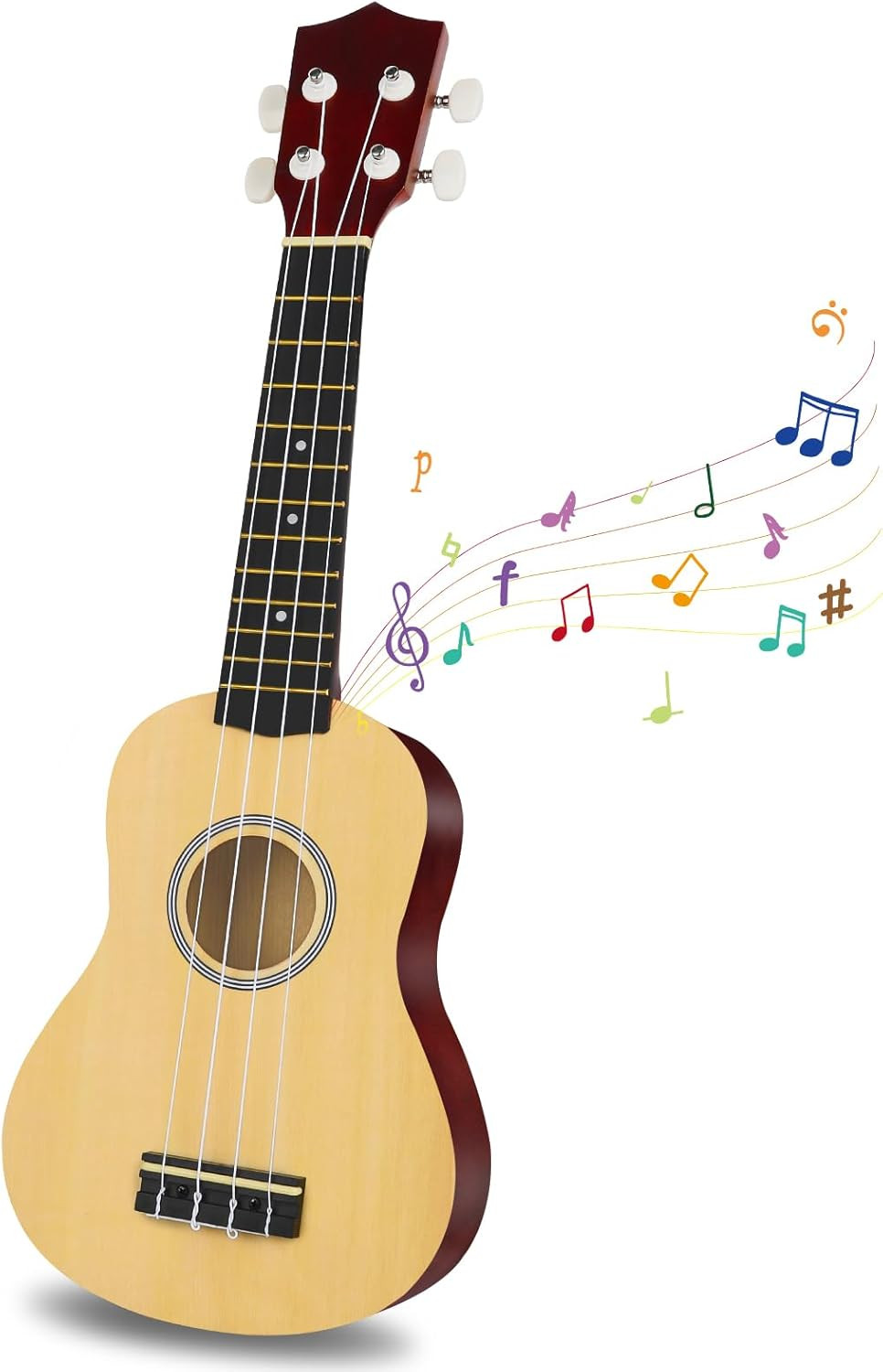 Toy Ukulele for Beginner Kids Guitar Toys for 3 4 5 6 Year Old Girls Boys Toddler Wooden Guitar M... | Amazon (US)