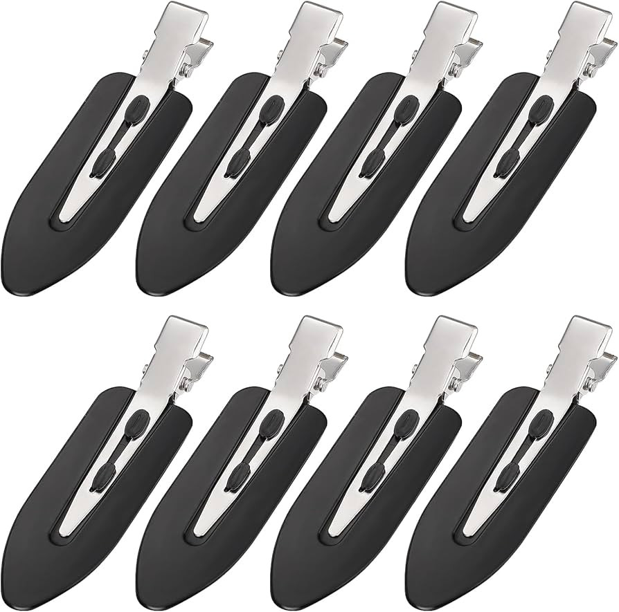 MADHOLLY 8Pcs No Bend Hair Clips - No Crease Hair Clips Styling Duck Bill Clips No Dent Alligator... | Amazon (US)