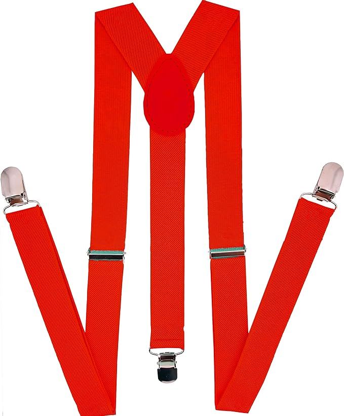 NAVISIMA Adjustable Elastic Y Back Style Unisex Suspenders for Men and Women With Strong Metal Cl... | Amazon (US)