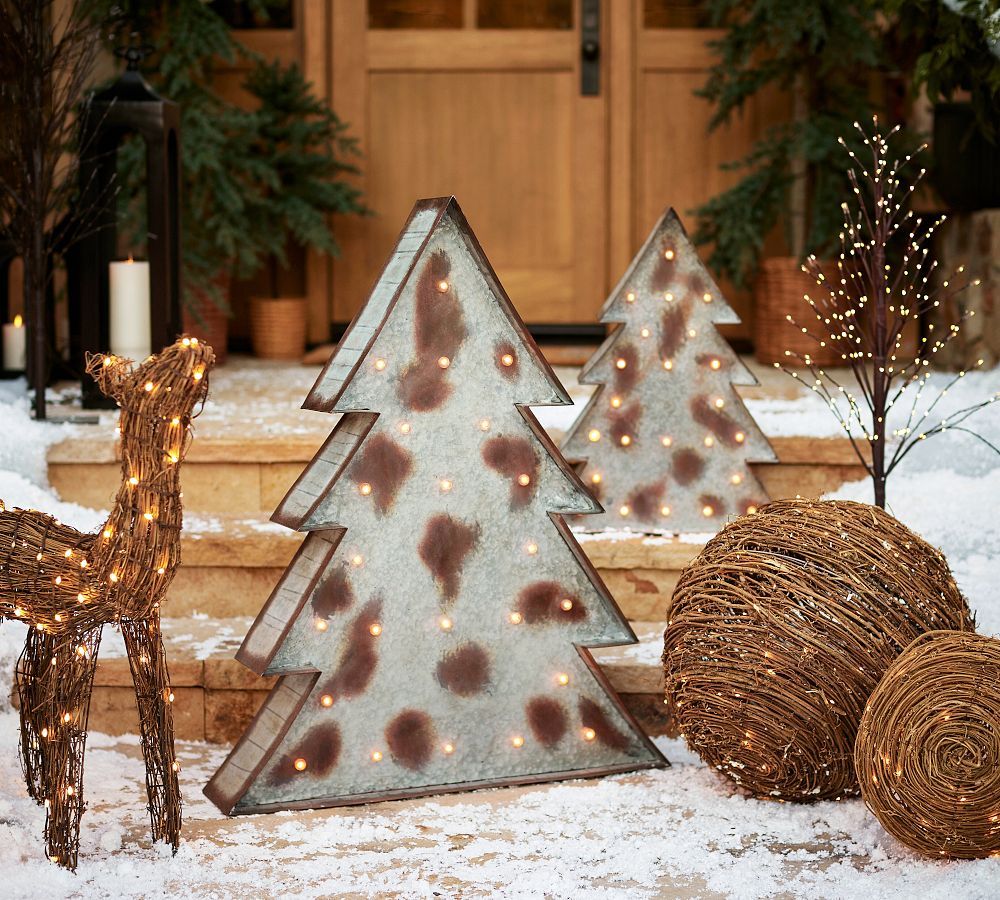 Galvanized Marquee Trees | Pottery Barn (US)