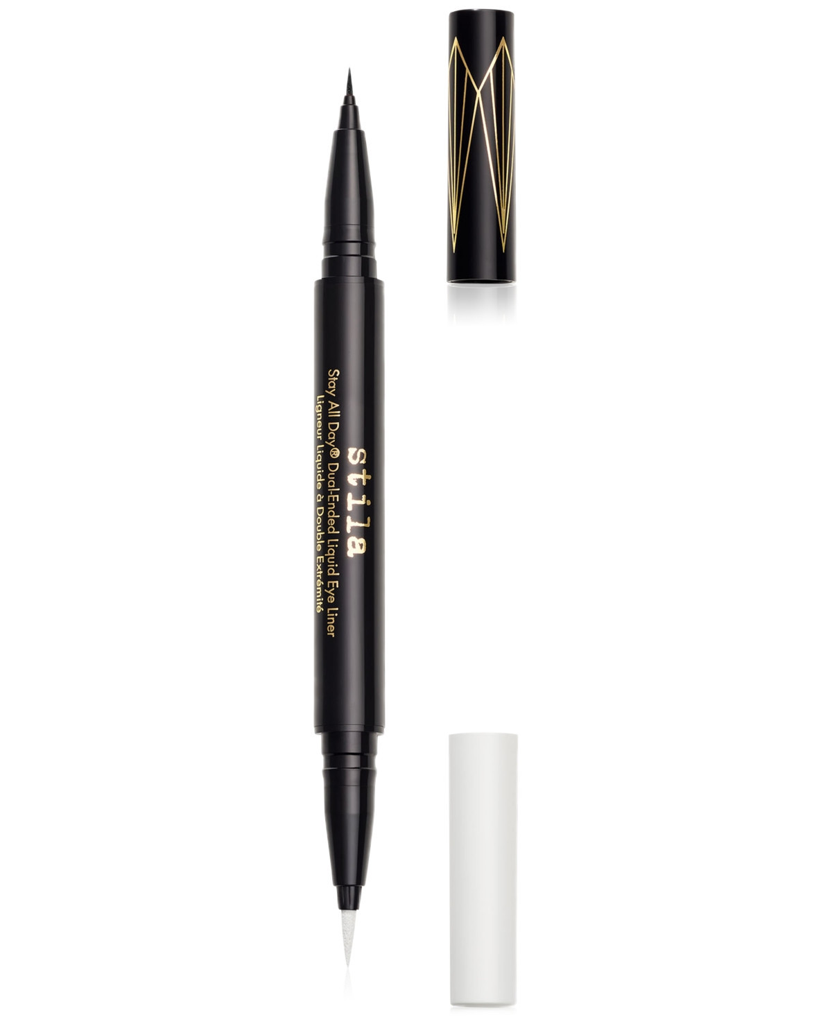 Stila Stay All Day Dual-Ended Liquid Eye Liner - Intense Black/snow [Wn] | Macy's