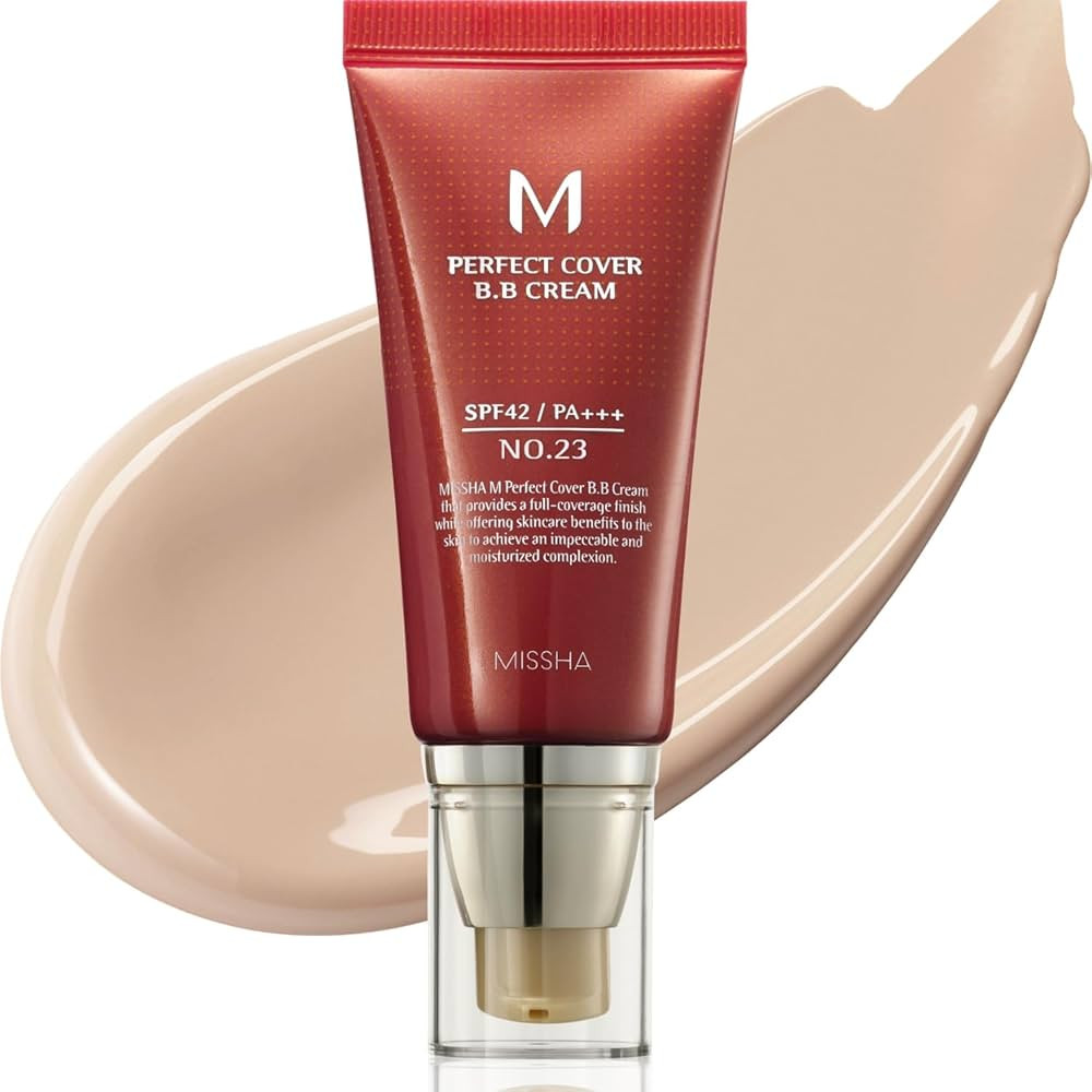 MISSHA M Perfect Cover BB Cream No.23 Natural Beige -Light/Medium with Cool/Neutral Undertone SPF... | Amazon (US)