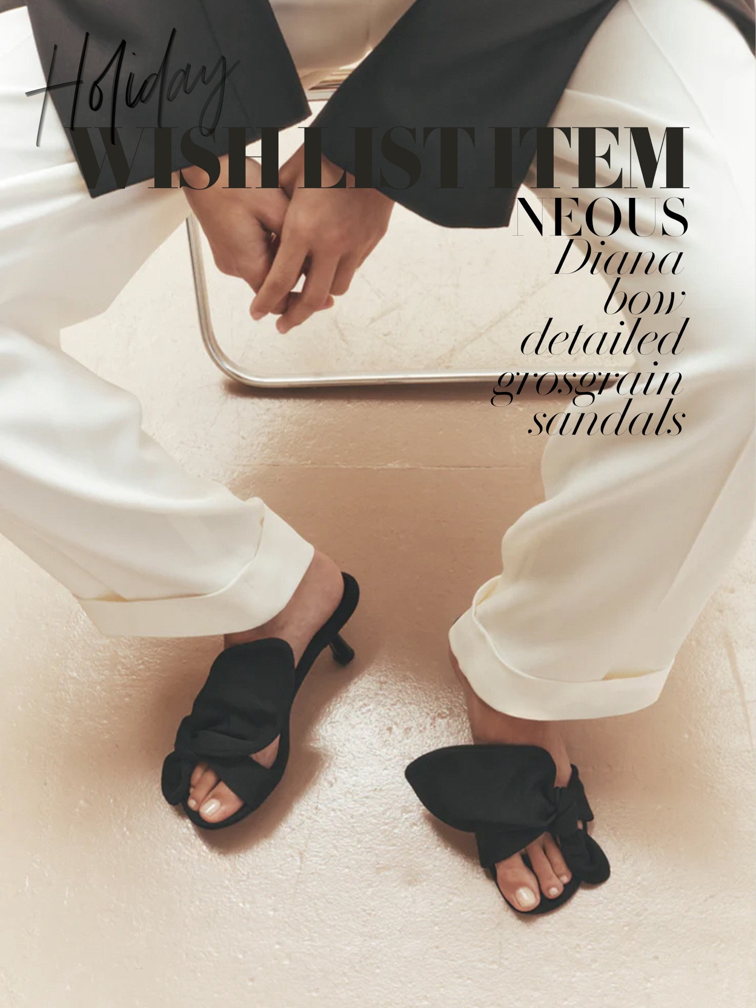 Chic and sophisticated bows are here for summer 🖤🖤
Neous Diana bow-detailed grosgrain sandals | Bow shoes | Mules | Summer shoe outfits | Kitten heels | Summer holiday evening outfits | City break outfit 

#LTKshoes #LTKluxury #LTKsummer