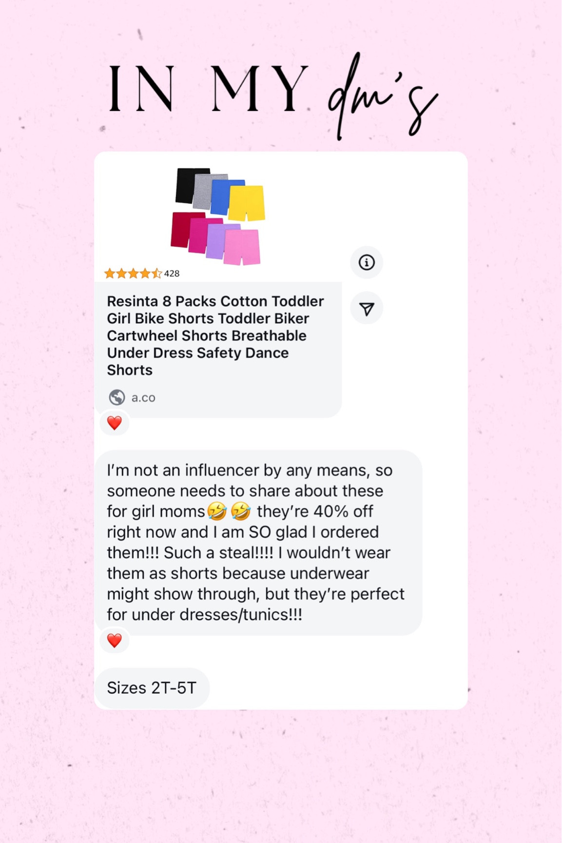 Amazon shorts for girls to wear under dresses! 40 % off today! 

#LTKBacktoSchool