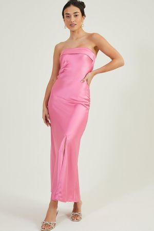 Paityn Strapless Maxi in Pink | Altar'd State | Altar'd State
