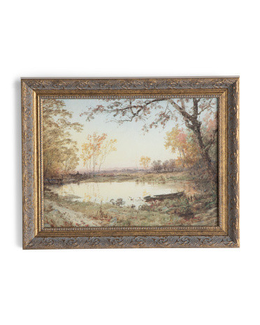 14x11 Autumn Trees And River Art | TJ Maxx