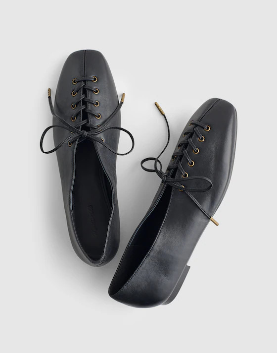 The Mylie Lace-Up Glove Flat | Madewell