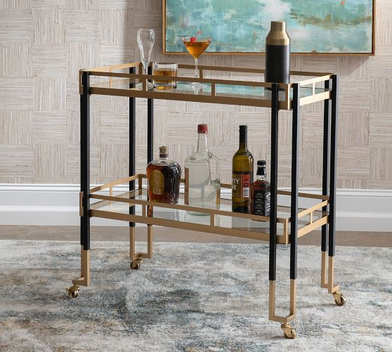 Keller Metal Bar Cart (33") | Pottery Barn (US)