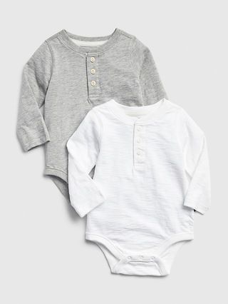 Baby Henley Bodysuit (2-Pack) | Gap (US)