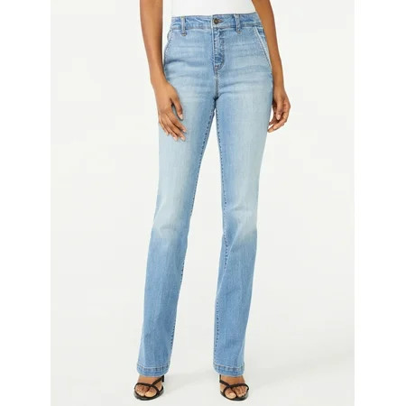 Scoop Women s Memphis Slim Fit Trouser Jeans | Walmart (US)