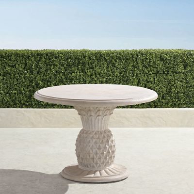 Faux Stone Pineapple Bistro Table | Frontgate | Frontgate