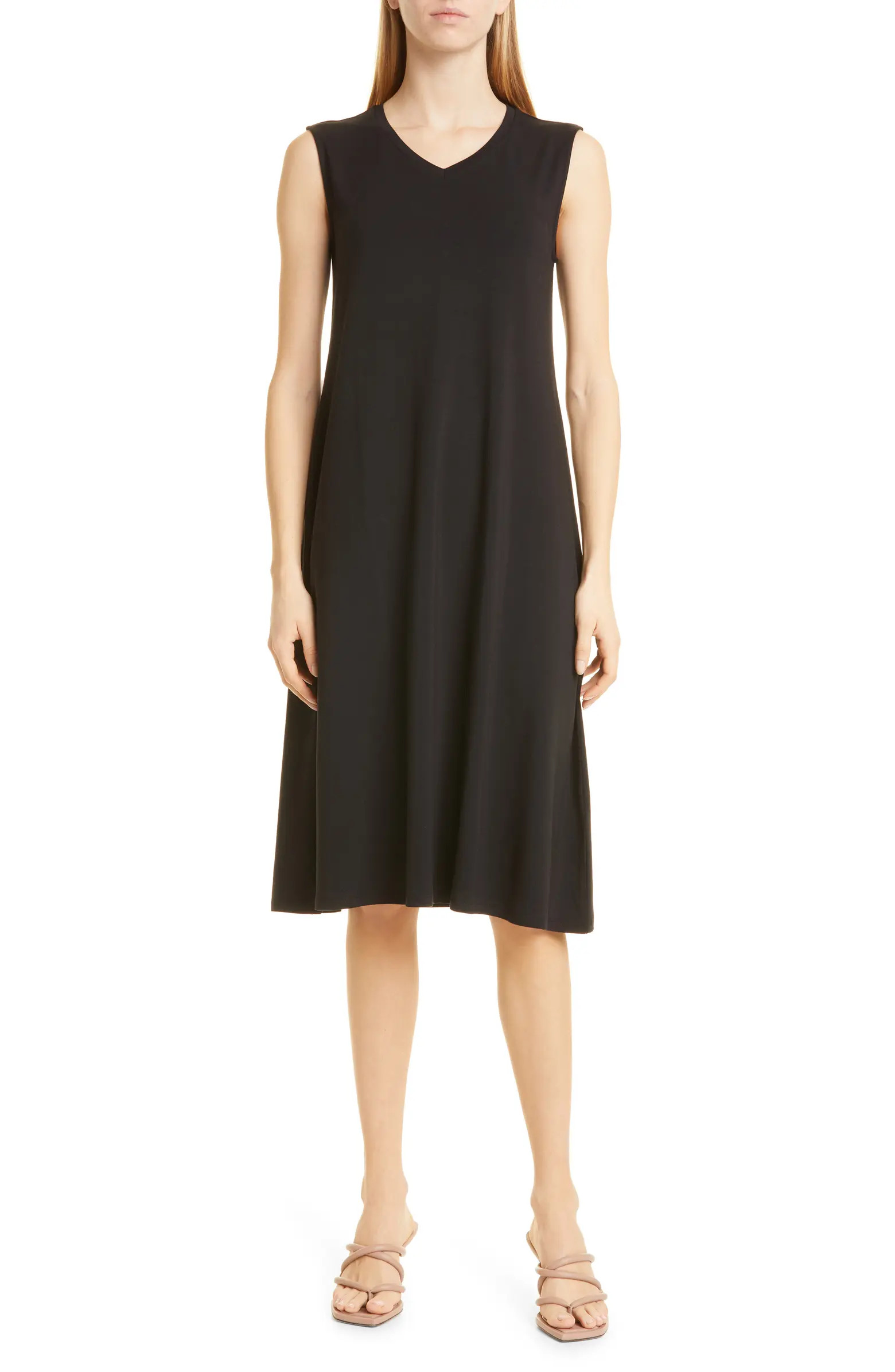 V-Neck Stretch Jersey Dress | Nordstrom Rack