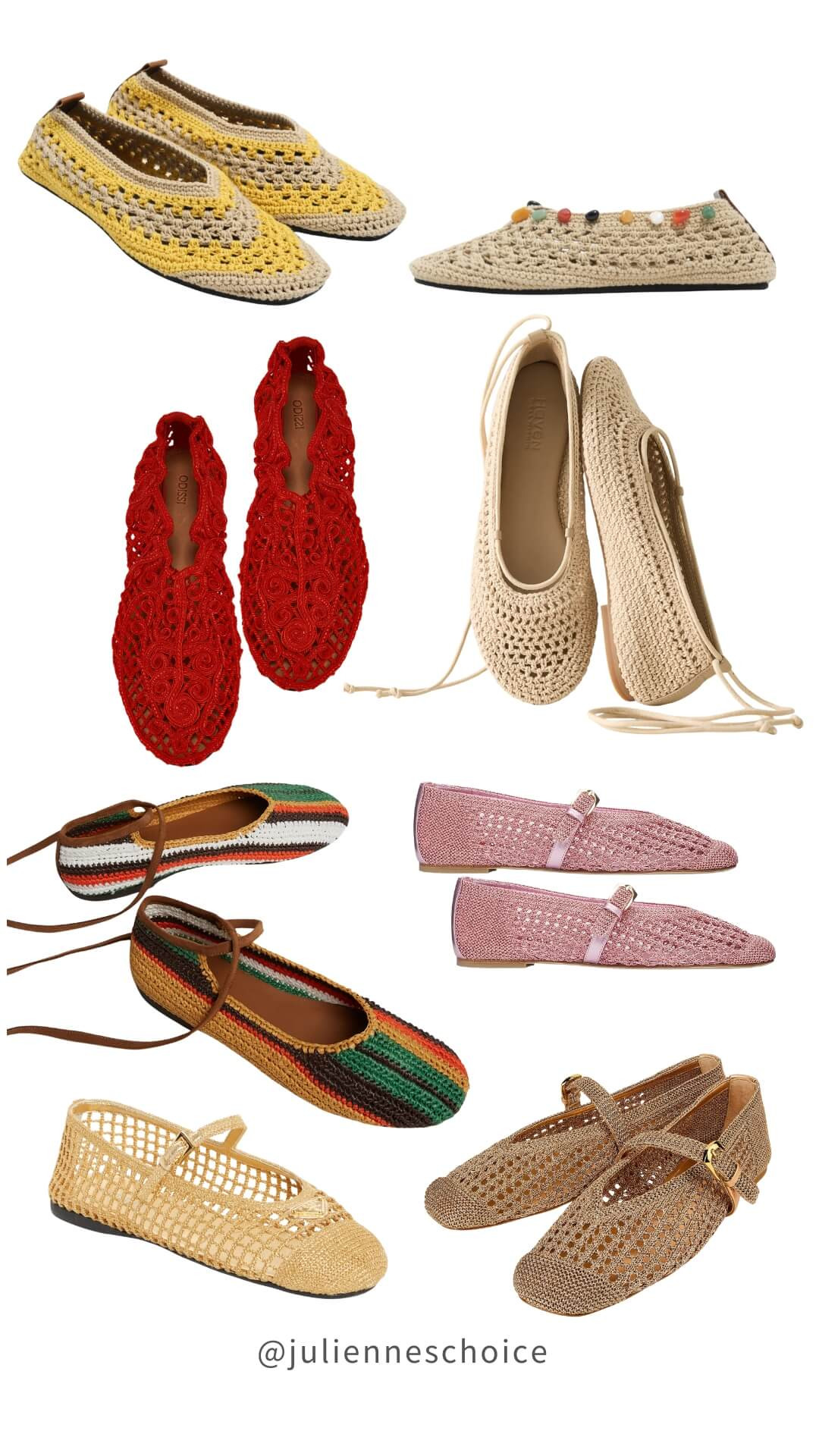 Lightweight summer flats for effortless everyday styling ☀️
Mesh, crochet, jelly flats ✨julienneschoice

#summerflats #meshflats #crochetflats #jellyflats #summerstyle 

 #LTKootd #LTKSeasonal