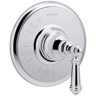 Artifacts 1-Handle Wall-Mount Tub and Shower Faucet Trim Kit in Polished Chrome (Valve not included) | The Home Depot