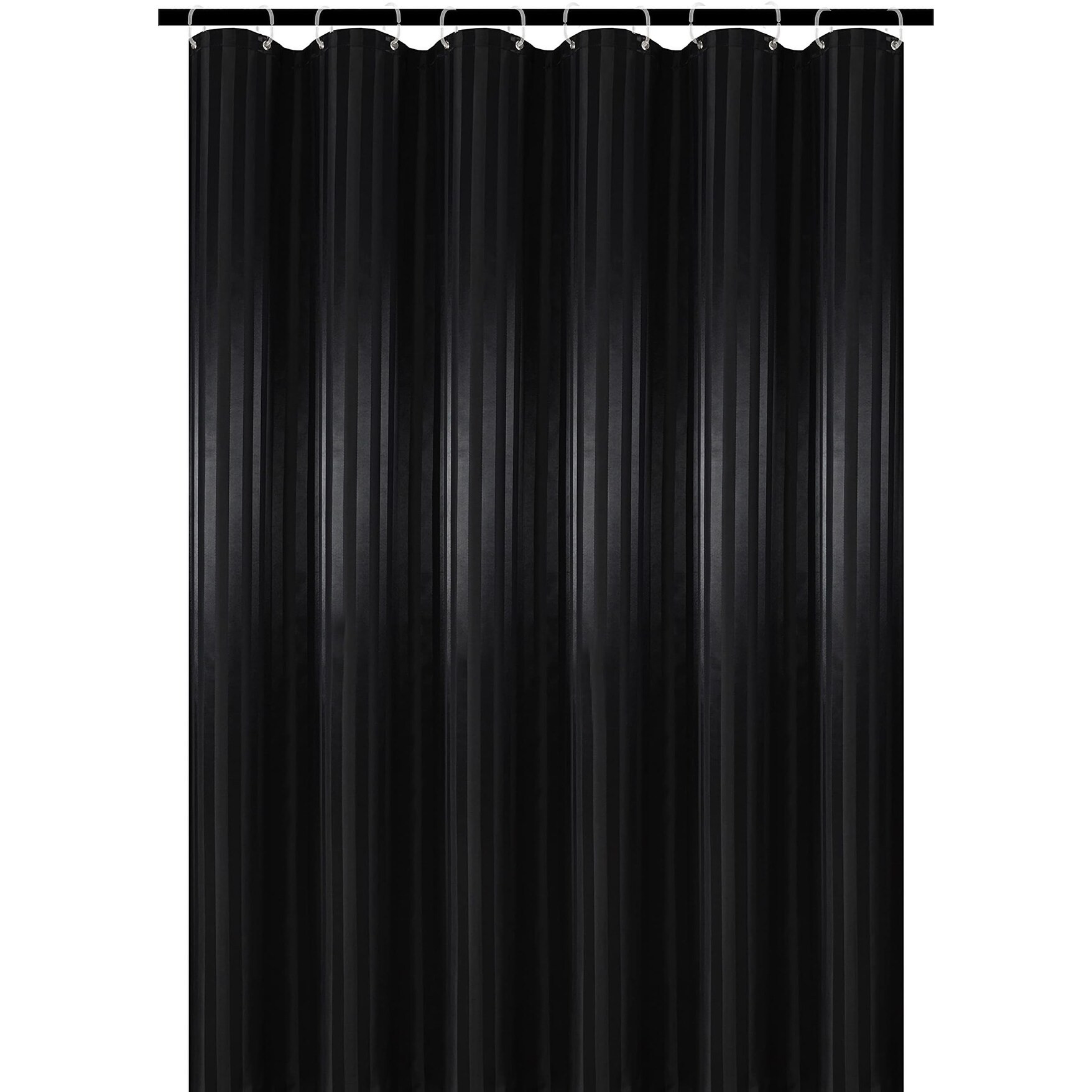 Fabric Shower Curtain or Liner 72" by 72", Black Water Repellent | Bed Bath & Beyond