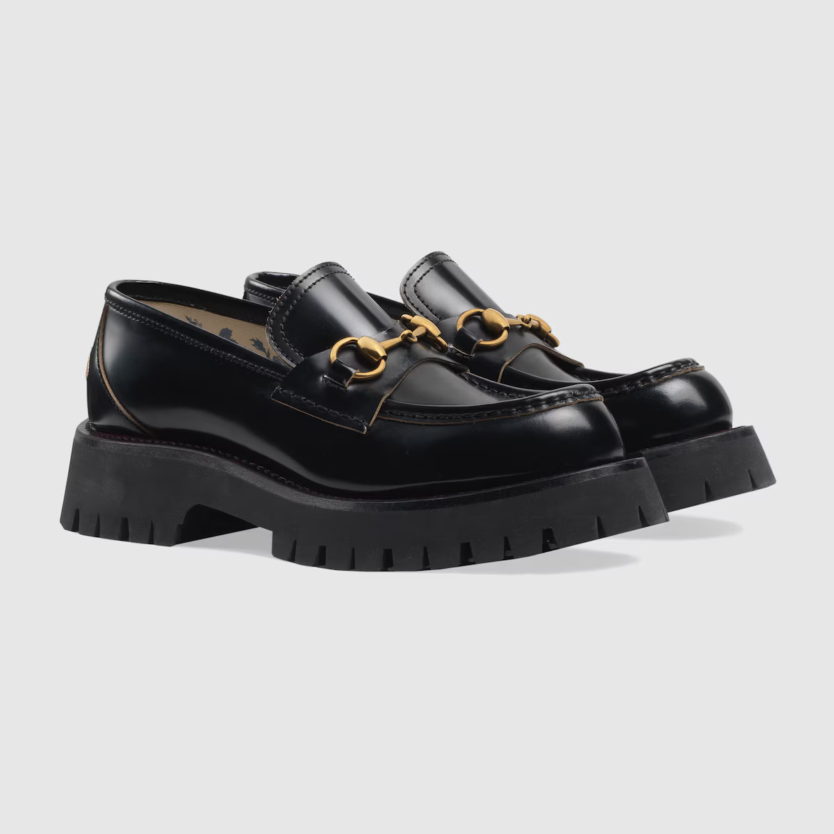 Gucci Leather lug sole Horsebit loafer | Gucci (US)