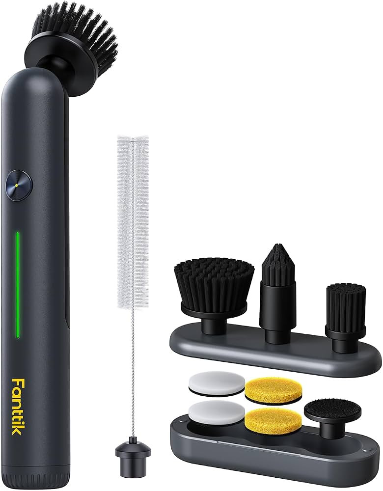 Fanttik G9 Nano Cordless Spin Scrubber with NeoPulse Motor, IPX7 Waterproof Grout Brush, 8 Replac... | Amazon (US)