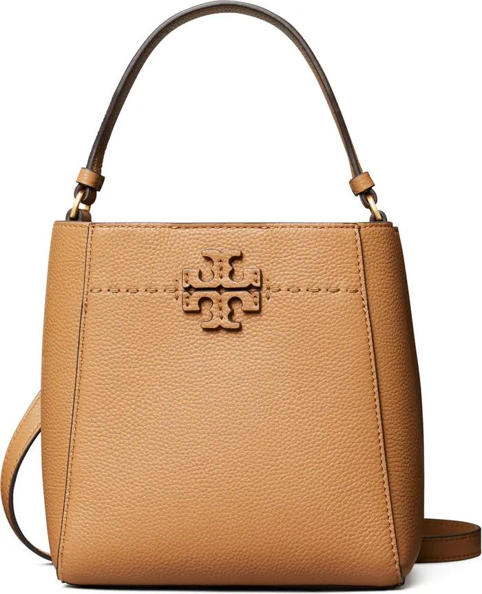 Tory Burch McGraw Small Leather Bucket Bag | Nordstrom | Nordstrom