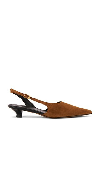 Mansur Gavriel Anna Slingback Pump in Brown. - size 38.5 | Revolve Clothing (Global)