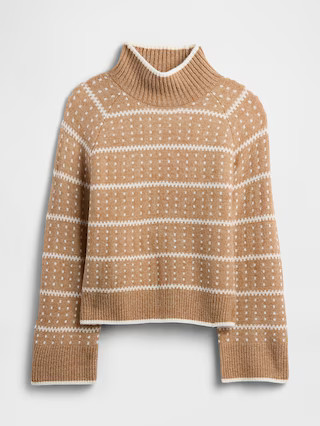 Relaxed Fair Isle Mockneck Sweater | Gap Factory