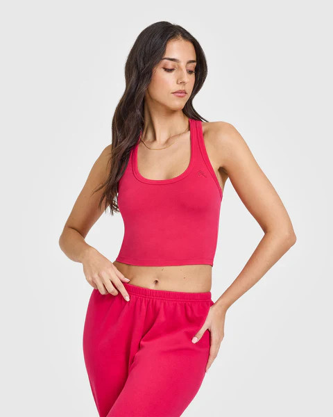 Cotton Icon Mid Vest 
 Berry Bloom | Oner Active (UK / US)