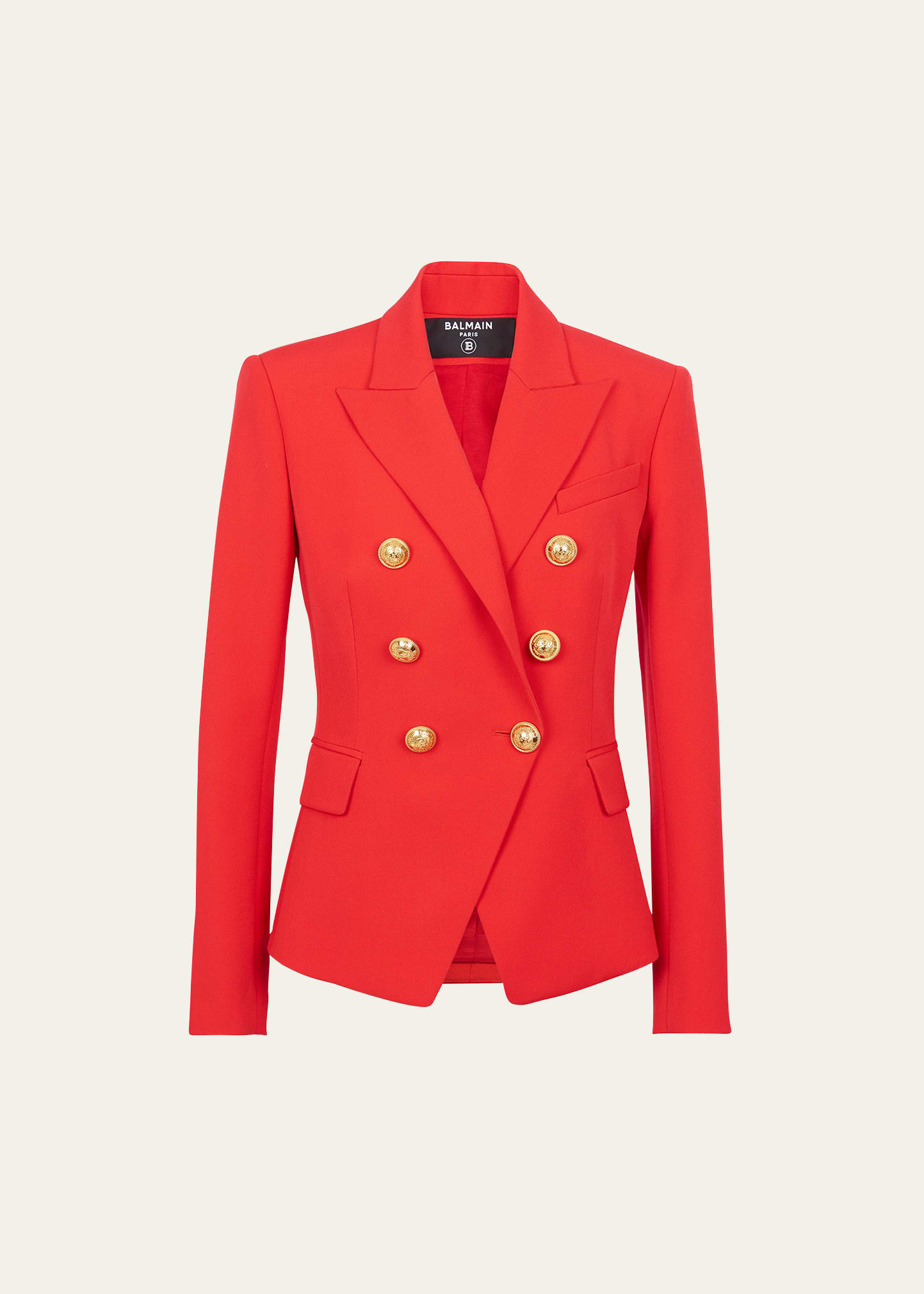 Balmain Classic Wool Blazer with Button Detail | Bergdorf Goodman