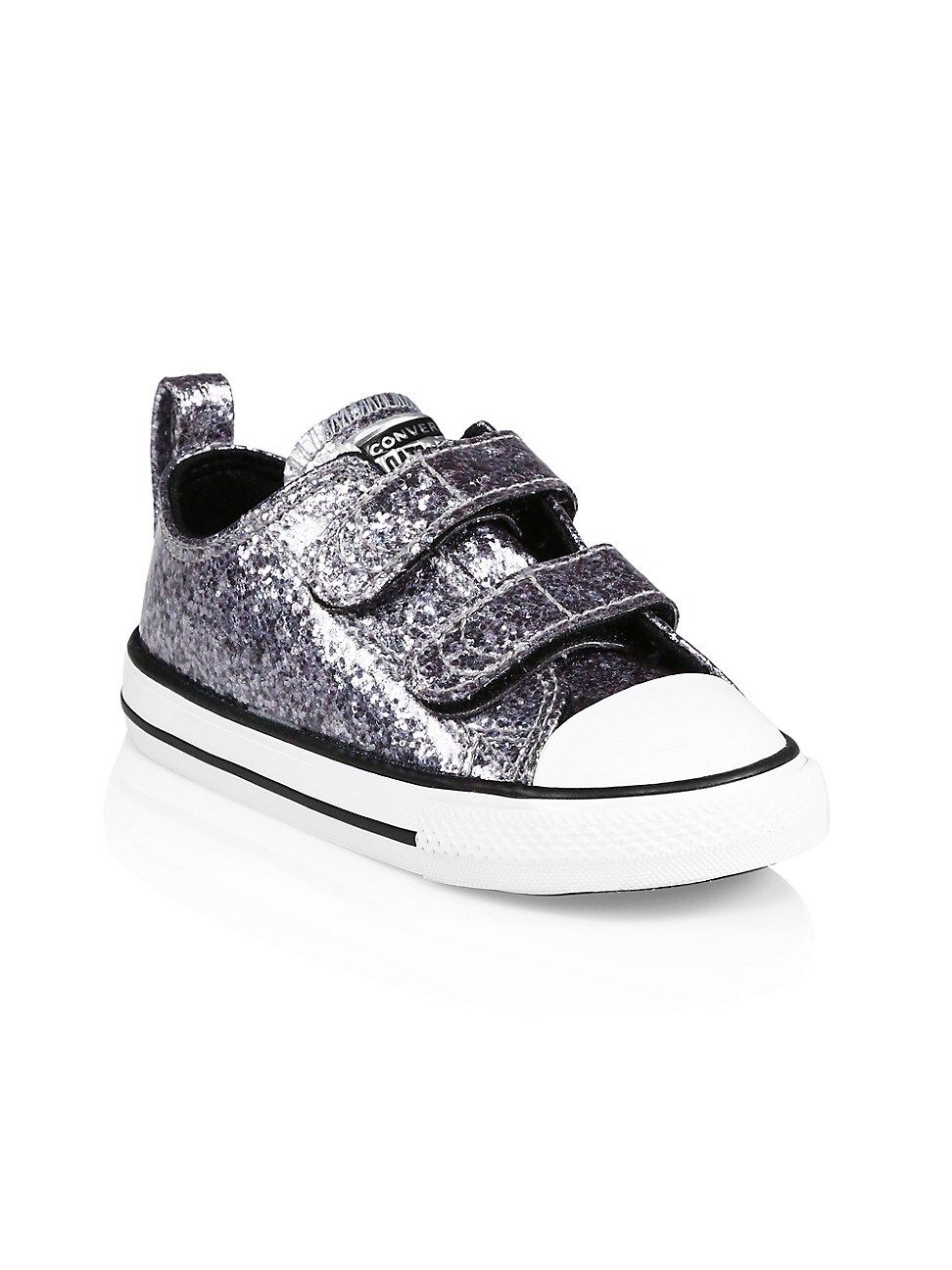 Converse Baby's & Little Girl's Glitter Grip-Tape Low-Top Sneakers - Black - Size 2 (Baby) | Saks Fifth Avenue