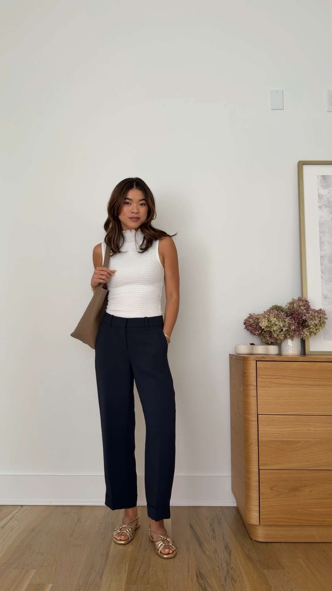 I love a fun shoe for the summer! These gold sandals are perfect.

Sizing info:
-Aritzia The Spire Pant Crepette (Size 0 in Navy)
-Aritzia Smooth Matter Preface Mockneck (Size XS in White) 


Aritzia best sellers, best pieces from Aritzia for petite, what pants from Aritzia will fit if youre petite, Petite style guide, how to dress if you’re petite, Petite style, petite fashion, mom outfit, mom style, petite pants, petite outfit ideas, petite outfits, best pants for petite, spring style, spring outfits, beach outfits, spring break, vacation outfits, navy pants, aritzia pants,

#LTKootd #LTKSeasonal #LTKPetite