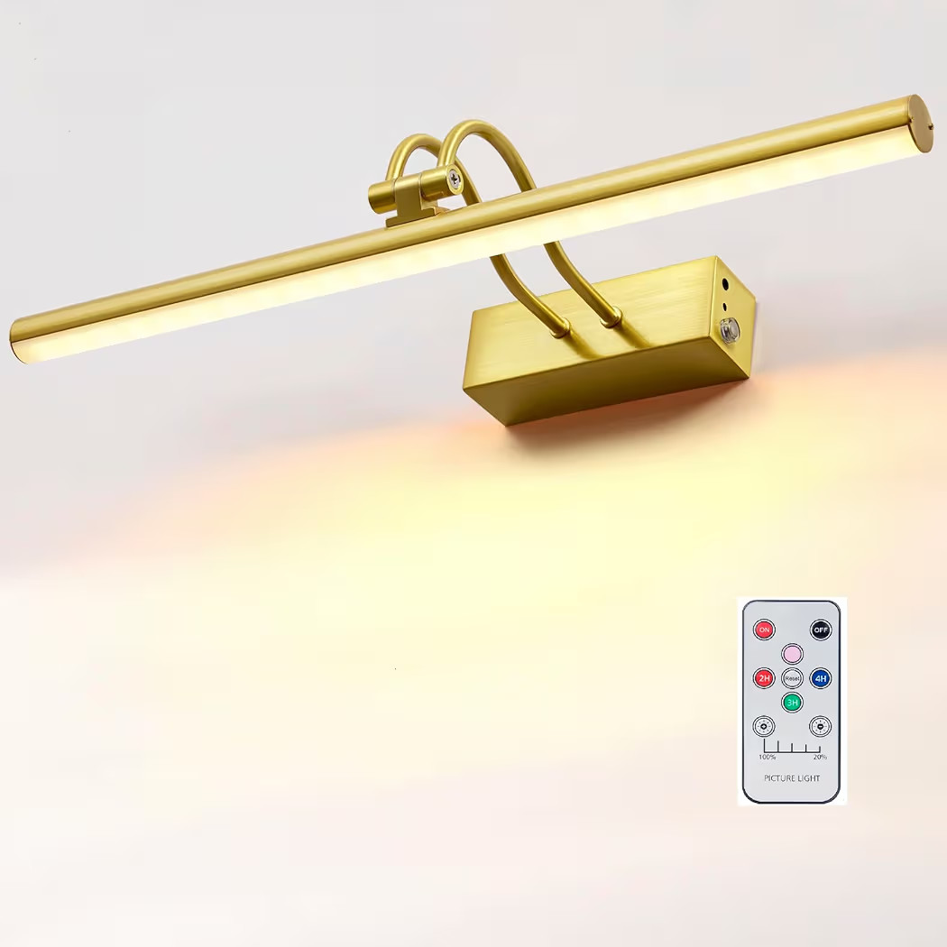 Picture Light,Picture Lights for Wall Cordless,20" Picture Lights with Timer and Dimmable,Battery... | Amazon (US)