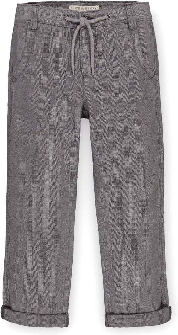 Hope & Henry Boys' Rolled Cuff Pant with Drawstring | Amazon (US)