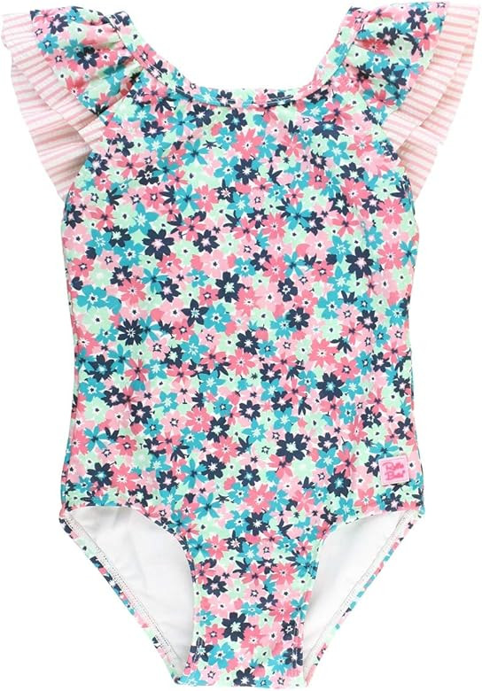 RuffleButts Baby/Toddler Girls Ruffle Strap One Piece Swimsuit w/UPF 50+ Sun Protection | Amazon (US)