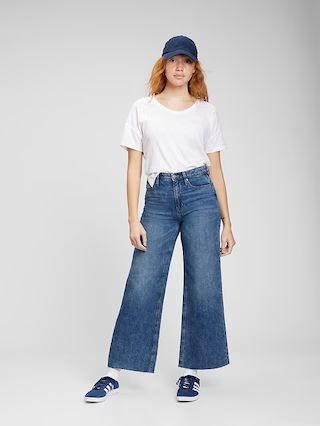 High Rise Wide-Leg Jeans with Washwell | Gap Factory