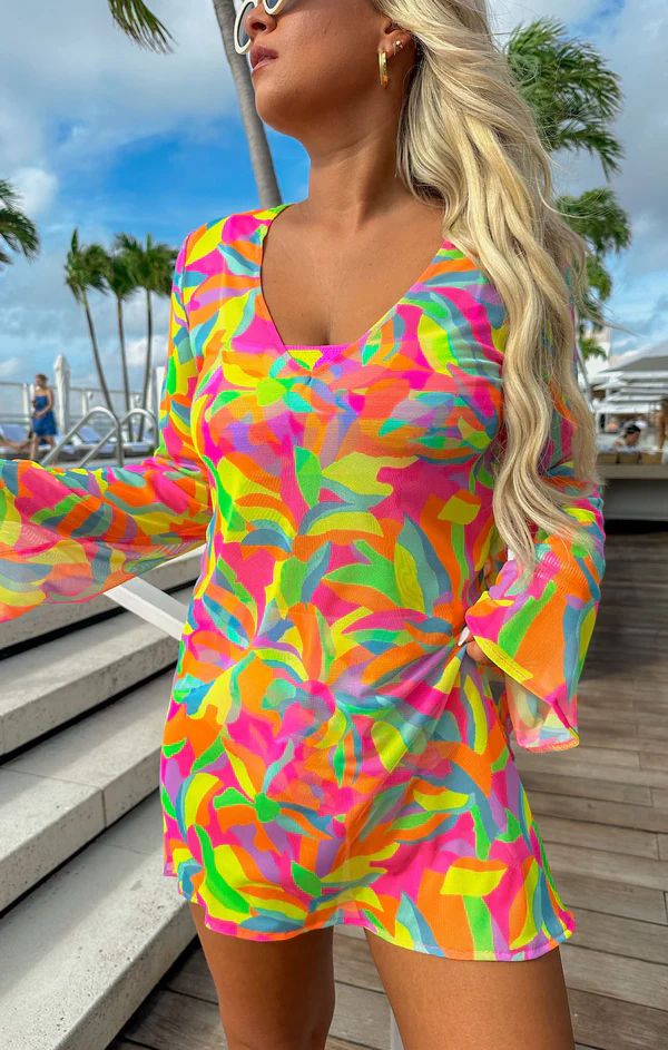 Santos Mini Cover Up ~ Neon Tropics | Show Me Your Mumu