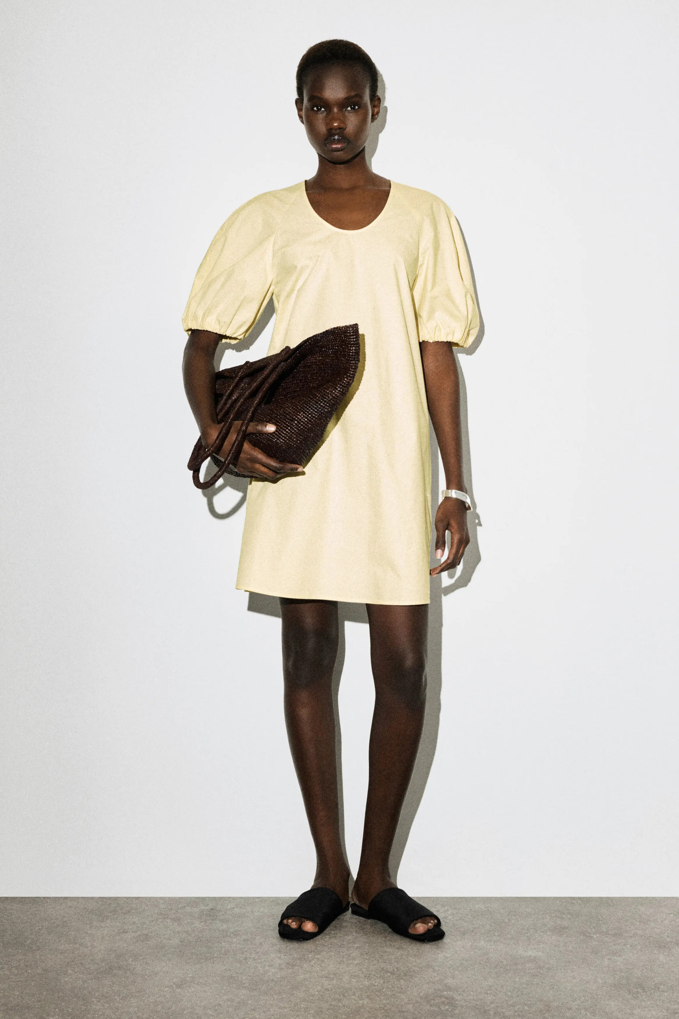 Puff-sleeve Cotton Mini Dress (Women) | Nordstrom | Nordstrom
