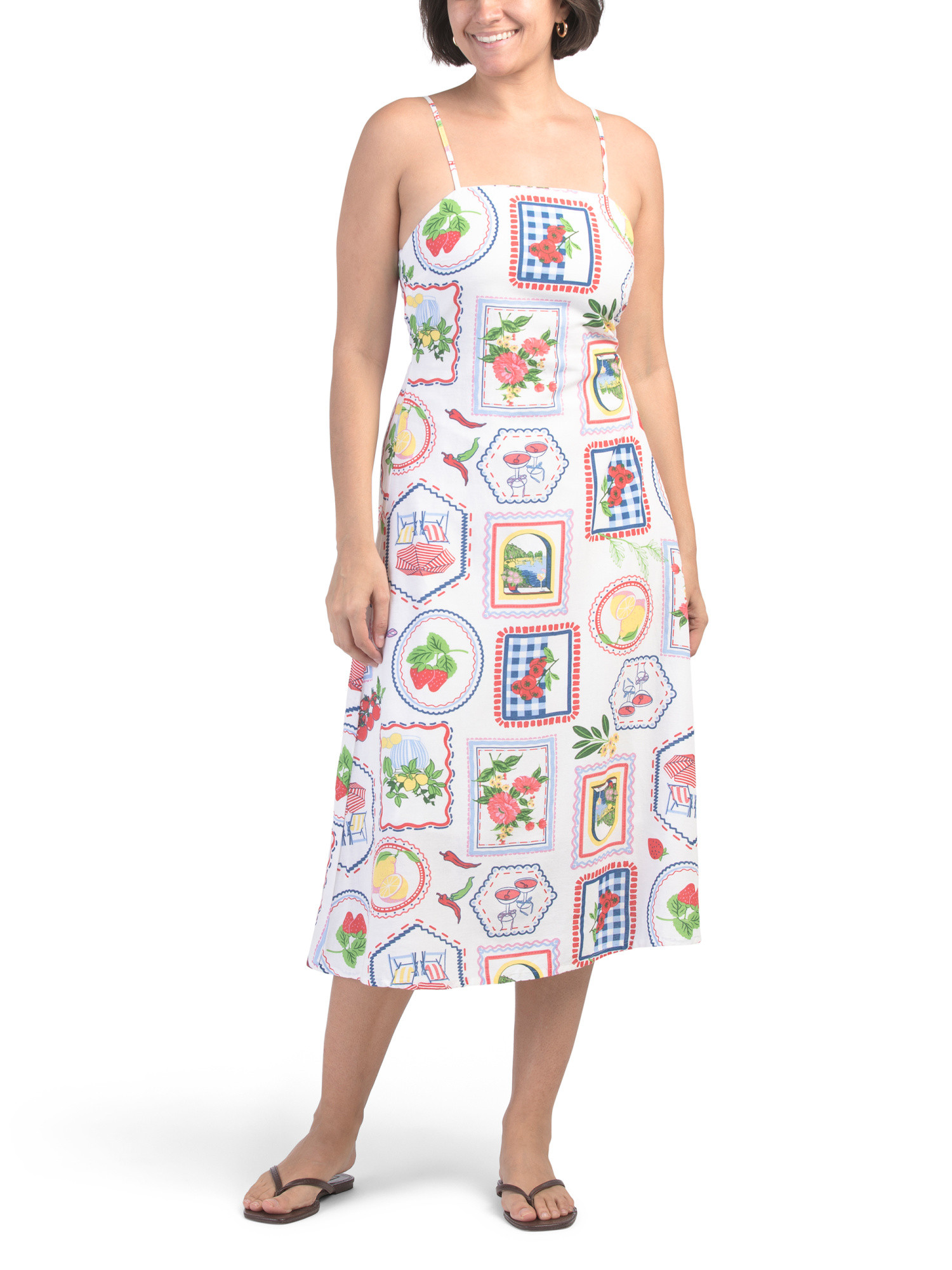 Vacation Tile Printed Maxi Dress | Casual Dresses  | Marshalls | Marshalls
