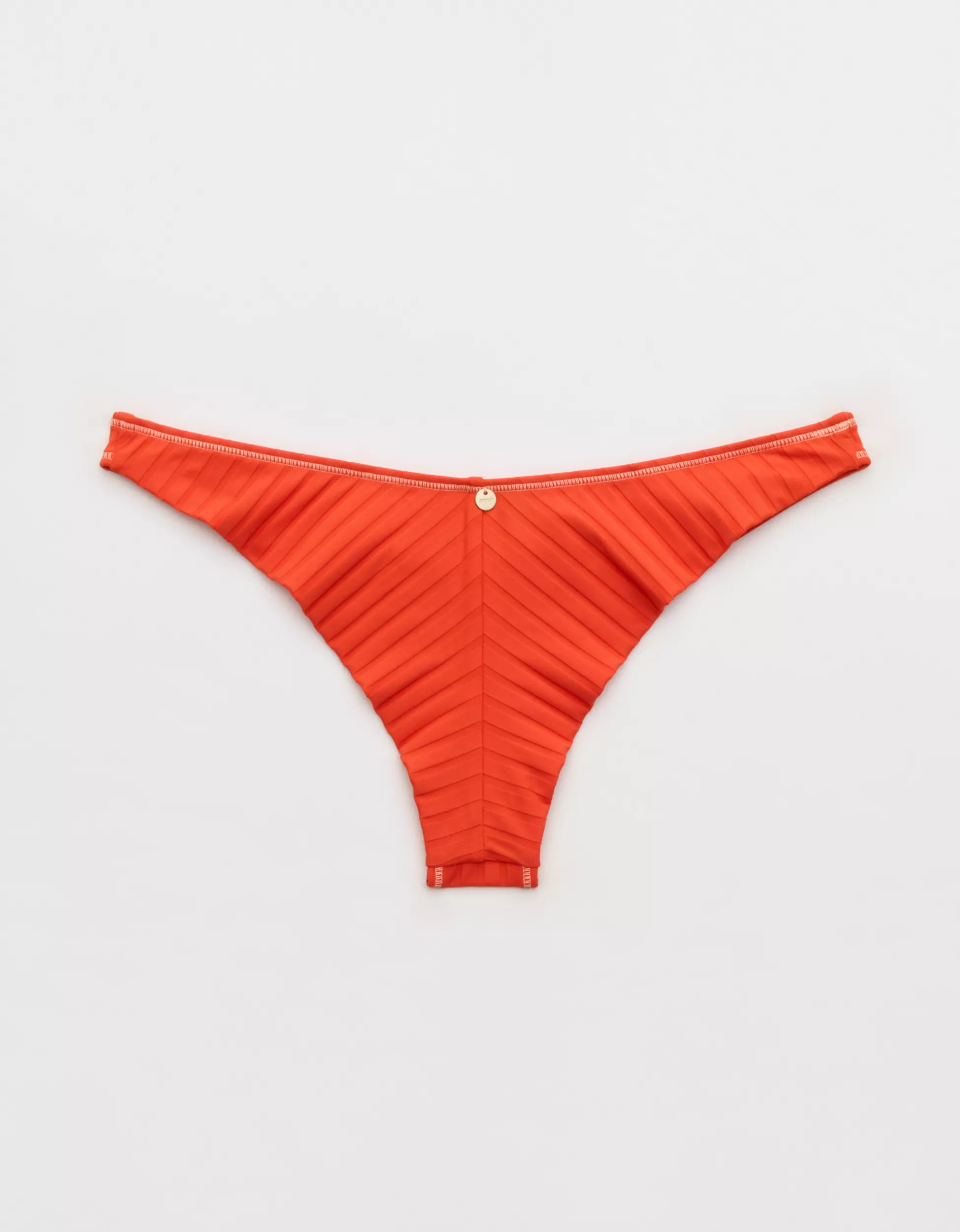 Aerie Ribbed Happy Cheeks Bikini Bottom | Aerie