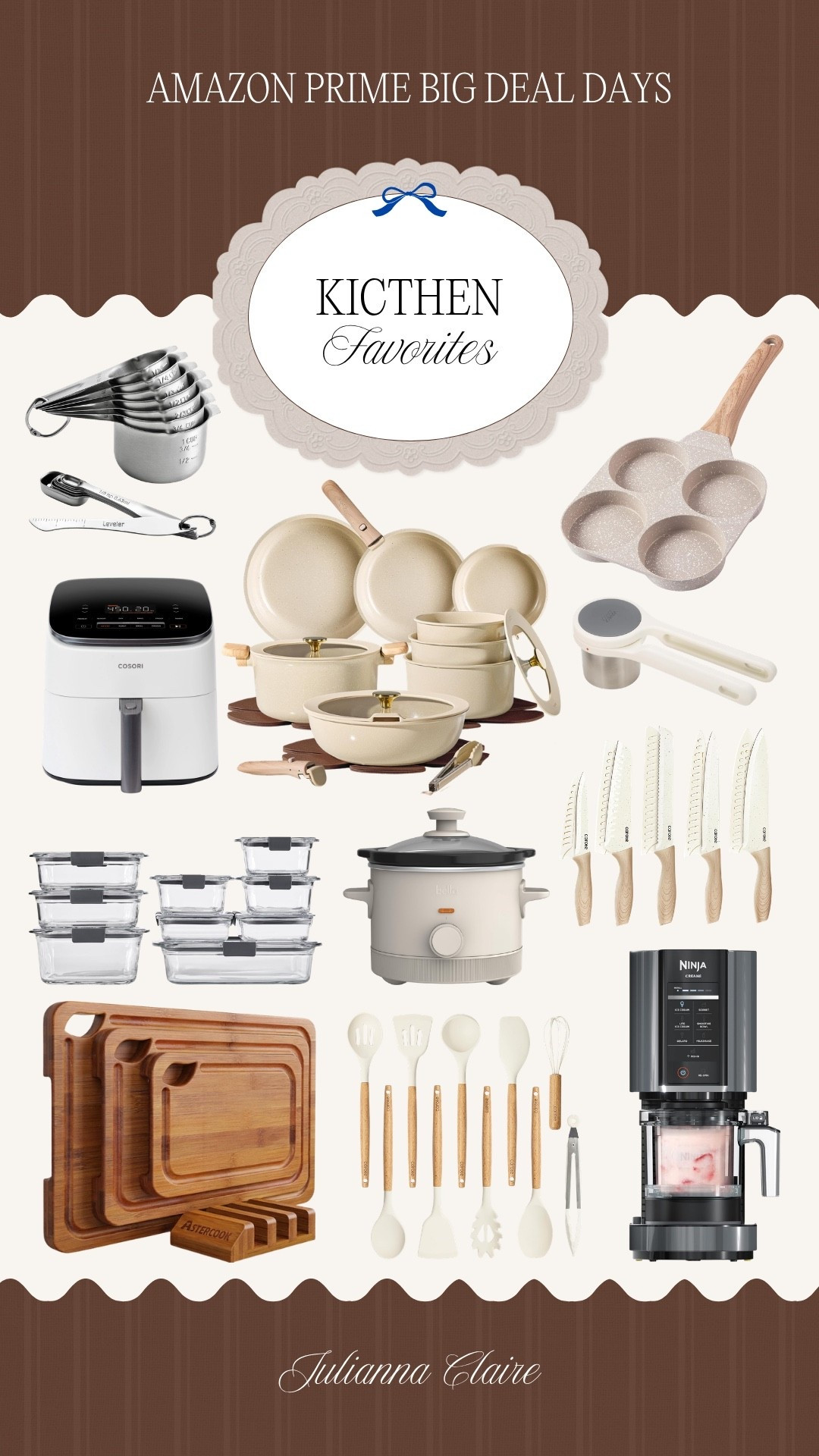 Amazon big prime day deals on kitchen and meal prep essentials! ✨