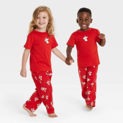 Toddler Bullseye Microfleece Matching Family Pajama Pants - Wondershop™ Red 18M | Target