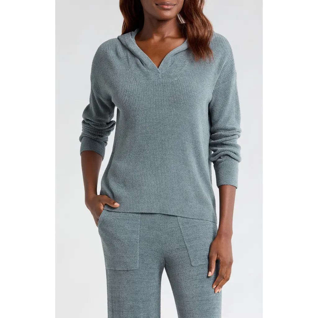 Barefoot Dreams® CozyChic® Ultra Lite® Sweater Hoodie in Blue Cove at Nordstrom Rack, Size Small | Nordstrom Rack