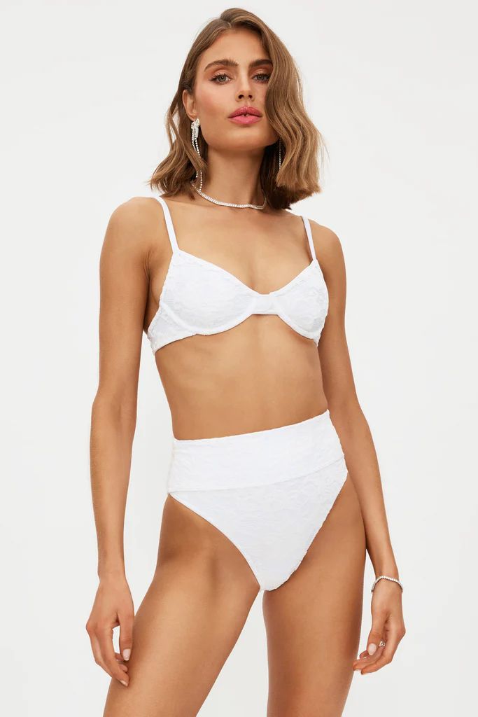 Camilla Top White Lace | Beach Riot