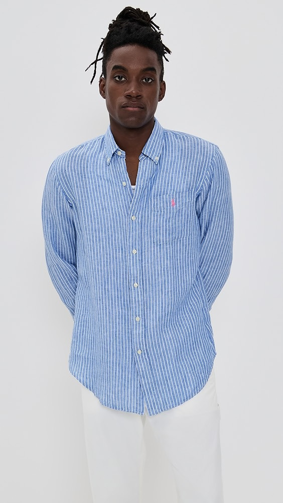 Polo Ralph Lauren Tissue Linen Striped Shirt | Shopbop | Shopbop