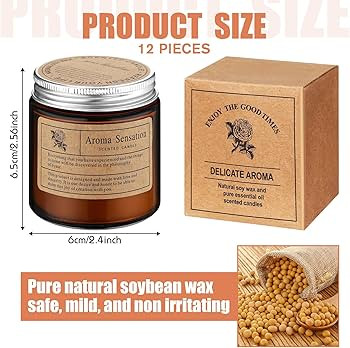 MTLEE 12 Pcs Candles for Home Scented Candles Gift Set for Women Long Lasting Aromatherapy Jar Ca... | Amazon (US)