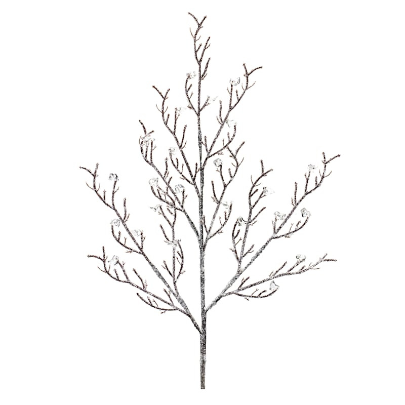 White Snowy Branch, 32" | At Home