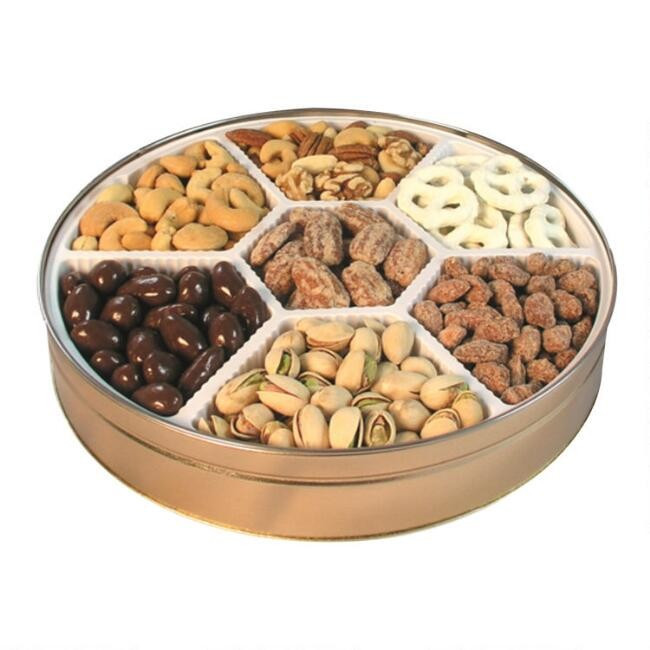 Royal Gold Nut Mix Gift Tin | World Market