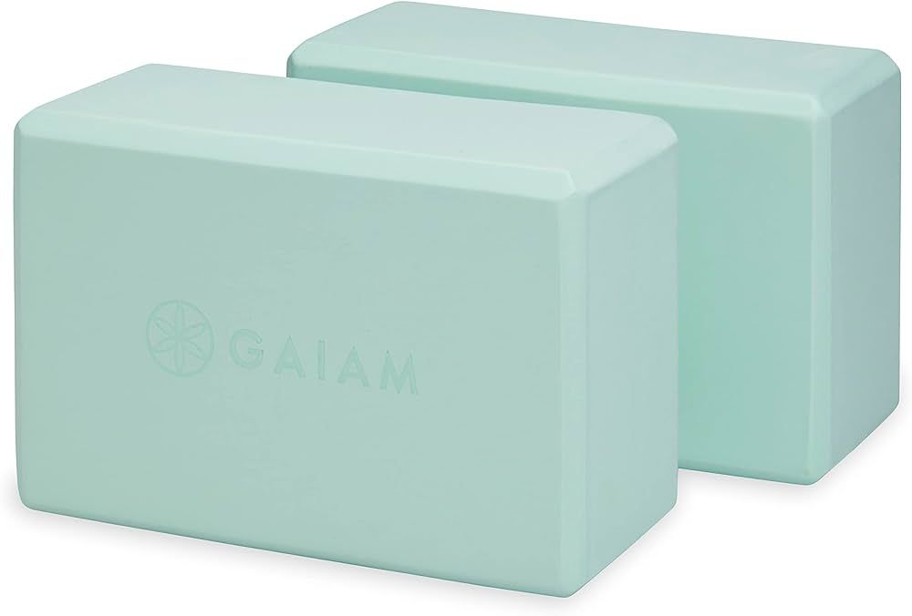 Gaiam Yoga Block (2 Pack) - Supportive Latex-Free EVA Foam Soft Non-Slip Surface for Yoga, Pilate... | Amazon (US)