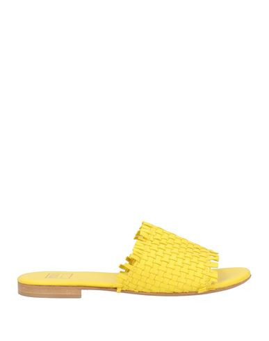 Fedeli Woman Sandals Yellow Size 10 Leather | YOOX (US)