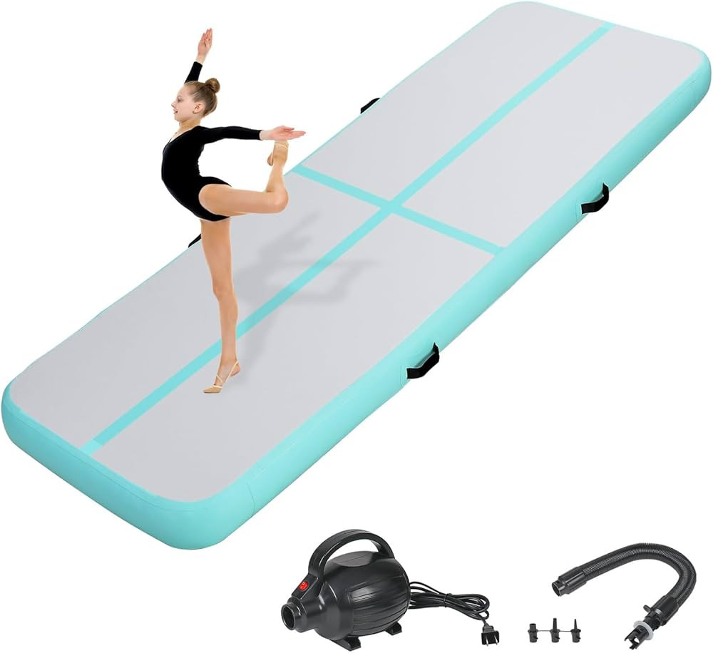 Inflatable Air Gymnastics Tumbling Mat 6ft 10ft 13ft 16ft 20ft, Air Tumble Track Mat 4/8 inches T... | Amazon (US)