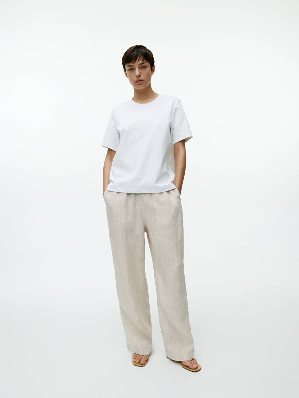 Linen Drawstring Trousers | ARKET (US&UK)